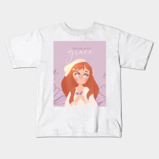 Cute girl illustration Kids T-Shirt